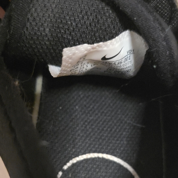 Nike Court Vision Alta Black White Sneakers Tennis shoes Women's 6.5 Classic - Picture 10 of 11